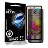 Película De Vidro Privacidade 3d Preta Para LG K52 Lmk420bmw