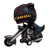 Dinosaurio En Moto Wabro Juguete Con Friccion 10cm X1