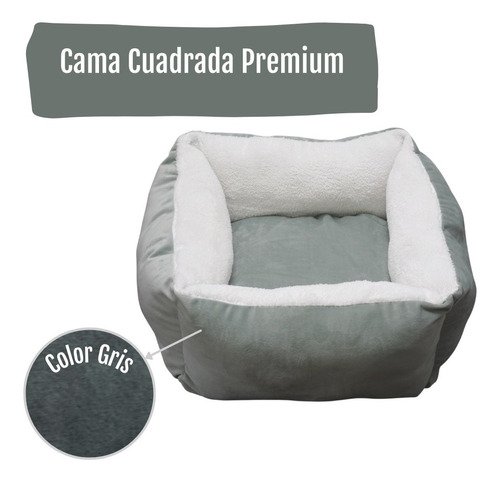 Cama Cuadrada Gato Perro Premiu