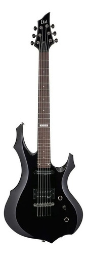 Guitarra Eléctrica Ltd F Series F-10 De Tilo Black Con Diapasón De Madera De Ingeniería