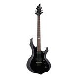 Guitarra Eléctrica Ltd F Series F-10 De Tilo Black Con Diapasón De Madera De Ingeniería