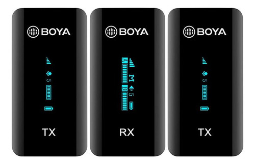 Sistema Microfone Sem Fio Boya By-xm6-s2 Canal Duplo 2.4ghz