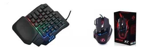 Kit Gamer Teclado One Hand E Mouse Para Celular Pc P/entrega