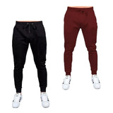 Kit 2 Calça De Moletom Liso Masculino Novas Cores