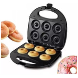 Maquina De Hacer Donas De 6 Unidades Color Negro