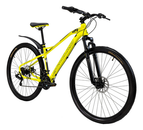 Bicicleta Mercurio Kaizer 21 Velocidades Suspensión Rod 29 Color Amarillo Tamaño Del Cuadro Unitalla