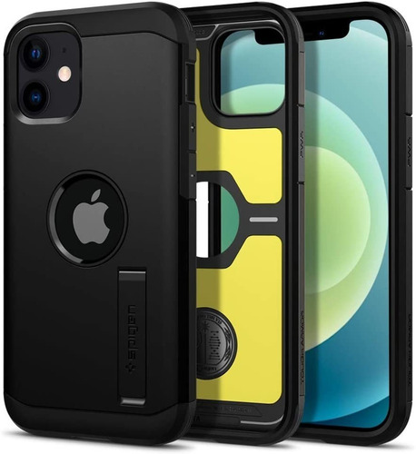 Funda Para iPhone 12 Mini Spigen Tough Armor Negro