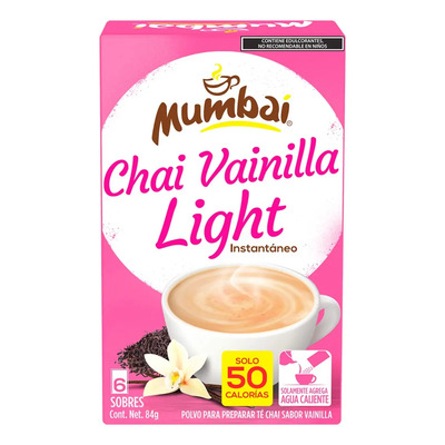 Chai Mumbai Vainilla Light 6 Sobres 84g Té Polvo | MercadoLibre