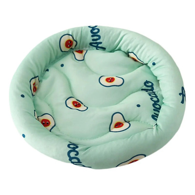 Cama Para Dormir De Animales Pequeños, Cama Redonda Verde L