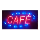 Cartel Led Cafe 48 X 25 Cm. Con Tasa Leer Detalle X 10