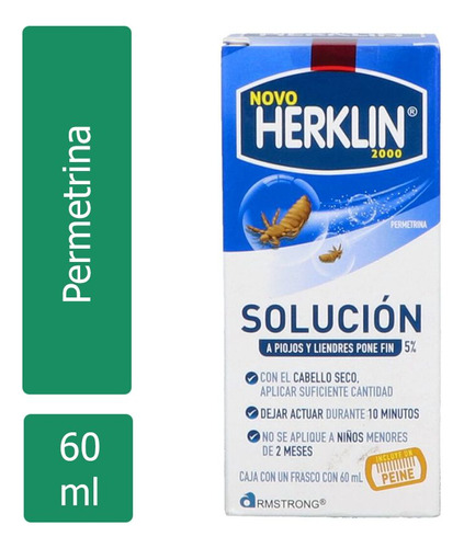 Herklin Novo 2000 Shampoo Solución 5 % Caja Con Frasco Con 6