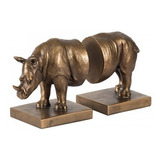 Apoya Libros Sujeta Separa Libros Figura De Rinoceronte