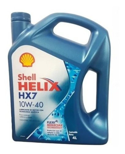 Aceite Shell Helix Hx7 10w40 X4l Semisintético (zona Sur)
