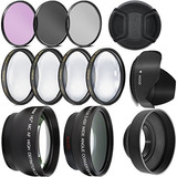 Kit De Lentes Ultra Deluxe Para Canon Rebel T3, T5, T5i, T6,