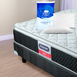 Colchón King Size Atlas Sooner + 2 Almohadas Spring Air