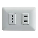 Tomacorriente Simple Con Doble Usb Sec 10a 250v