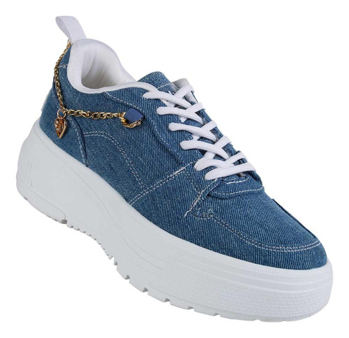 Tenis Casual Mujer Azul Daddy 13304004