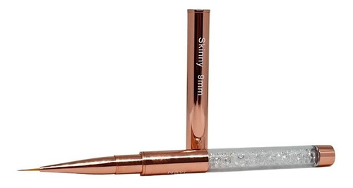 Pincel Liner Skinny 9mm Para Diseño Rosa Gold ..estylosas