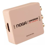 Conversor Hdmi A Audio Video Rca Noganet Apto Tv Tubo