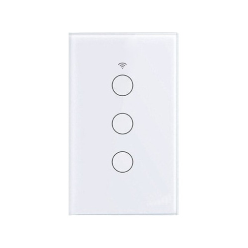 Interruptor/inteligente Triple Blanco O Negro Wifi/no Neutra