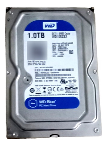 Hd 1 Tera Interno Disco Rigido Wd 7200 Rpm Sata