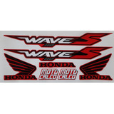 Kit Calcos - Honda Wave 110 S - Moto Roja (r)