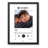 Cuadro Spotify Personalizado Con Foto Regalo Novios 20x30 Cm