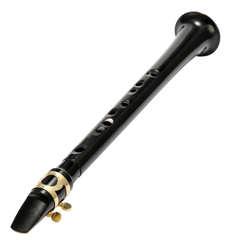 Mini Saxofón De Bolsillo En C Negro Portátil
