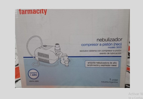 Nebulizador A Pistón Farmacity 3003 Blanco 220v