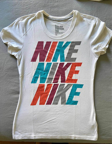 Remera Nike Blanca Mujer Talle S