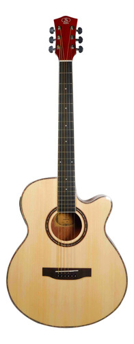 Guitarra Electroacústica Symphonic A110 Con Pantalla T4e