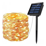 Serie De Luces Led Con Recarga Solar 20 M 200 Luces 8 Modos