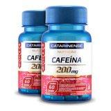 Kit 2 Cafeína 200mg Da Catarinense Pharma 60 Cápsulas Sabor Sem Sabor