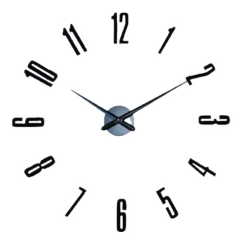Relógio De Parede Grande 3d Luxo Adesivo Decoração Casa Escr