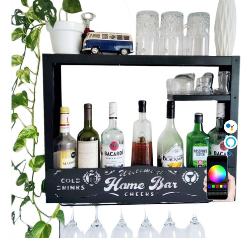 Cantina Bar Moderna Smart Alexa Google Home Flotante Cava