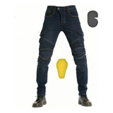 Pantalon Motociclista Mezclilla Protecciones Moto Jeans,5 /