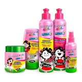  Kids Infantil Cabelos Cacheados Bio Extratus 5 Produtos 