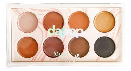 Paleta De Sombras Dapop Mystic Estojo 8 Cores Nude