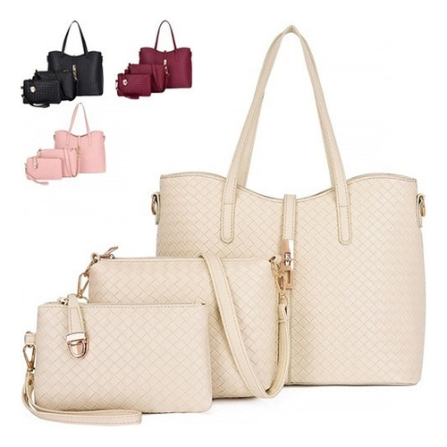 Set 3 Bolsos Moda Mujer Casual Mano