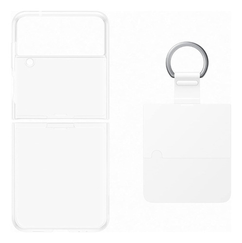 Samsung Clear Cover Con Anillo Para Galaxy Z Flip4 Original