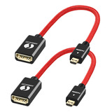 Annnwzzd Cable Micro Hdmi A Hdmi, Resolucion 4k, Triple Blin