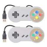 Pack 2 Controles Joystick Snes Usb Arcade Raspberry Pc Noteb