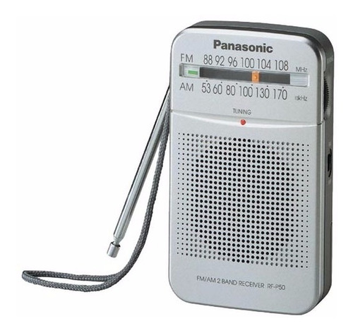 Panasonic Radio Am/fm Portatil Bocina Color Gris