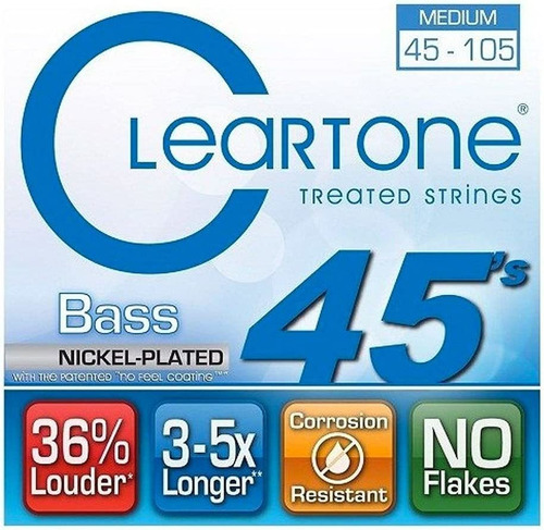 Cuerdas Cleartone Medium Bass .045.105