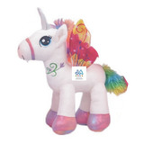 Unicornio De Peluche Parado Con Alas 28cm Pony Importado