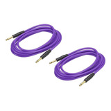 Cable Para Guitarra Eléctrica Trs 1/4  Violeta