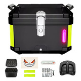 60l Caja Para Moto Maletero Equipaje Trasero Top Case Negro