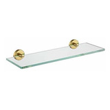 Repisa Para Baño Estante De Vidrio Para Baño Jqk Dorado, A