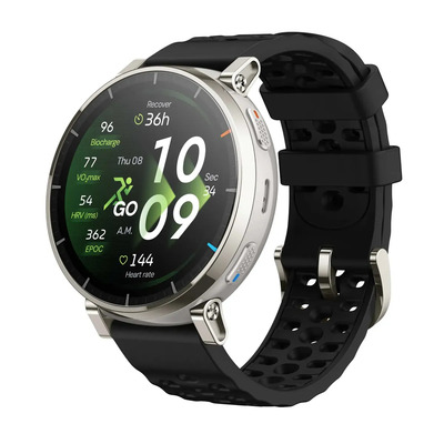 Amazfit Active 3 Premium Gps Running Smart Watch, Pantalla Amoled Sapphire De 1.32 Pulgadas, Batería De 12 Días, 4 Gb De Almacenamiento, Mapas Sin Conexión, Más De 170 Modos De Entrenamiento, 5 Atm | Envío gratis