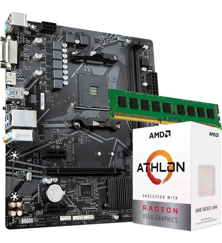 Actualizacion Combo Amd Athlon 3000g + 64gb + Mother